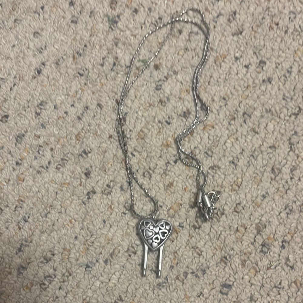 Elegant Silver Heart Pendant Necklace